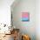 Blush Pink and Blue Abstract-Hallie Clausen-Mounted Art Print displayed on a wall