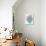 Blush Pink and Teal Abstract Shapes I-Eline Isaksen-Art Print displayed on a wall