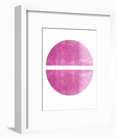 Blush Pink Half Circles-Eline Isaksen-Framed Art Print