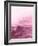 Blush Pink Landscape Watercolor-Hallie Clausen-Framed Art Print
