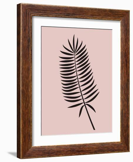 Blush Pink Leaf III-Jasmine Woods-Framed Art Print