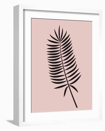 Blush Pink Leaf III-Jasmine Woods-Framed Art Print