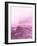 Blush Pink Mountains Watercolor I-Hallie Clausen-Framed Art Print