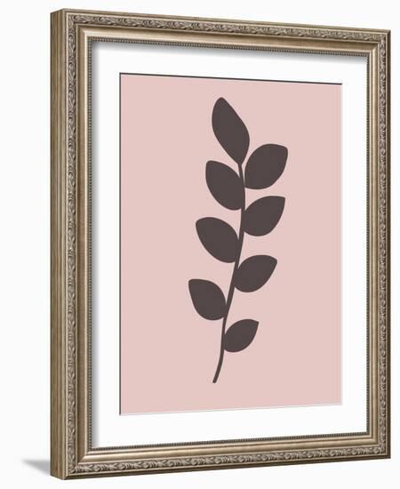 Blush Pink Tropical Leaf I-Jasmine Woods-Framed Art Print