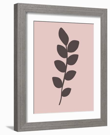 Blush Pink Tropical Leaf I-Jasmine Woods-Framed Art Print