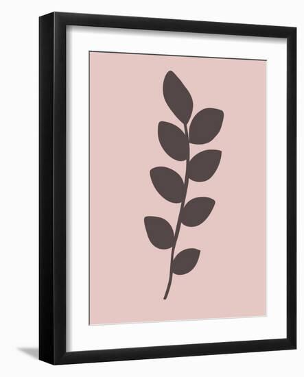 Blush Pink Tropical Leaf I-Jasmine Woods-Framed Art Print