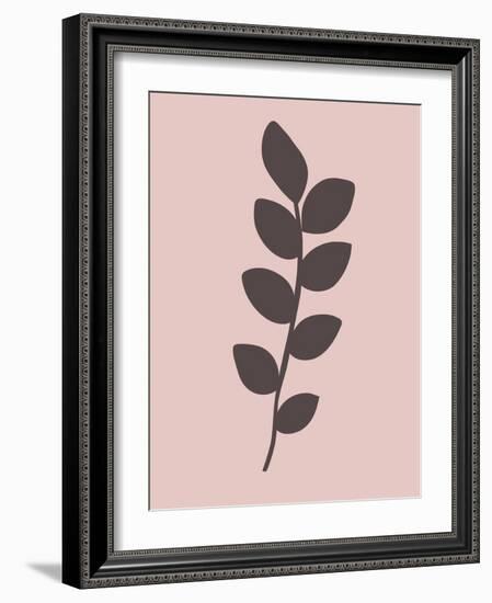 Blush Pink Tropical Leaf I-Jasmine Woods-Framed Art Print