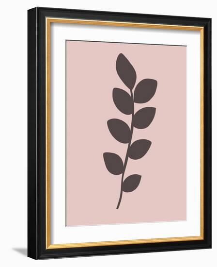 Blush Pink Tropical Leaf I-Jasmine Woods-Framed Art Print