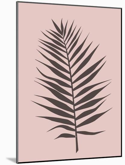 Blush Pink Tropical Leaf-Jasmine Woods-Mounted Art Print