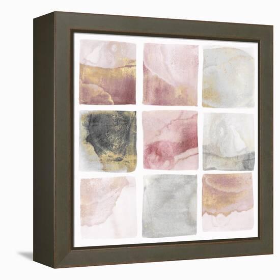 Blush Squares I-Isabelle Z-Framed Stretched Canvas