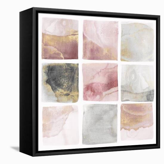 Blush Squares I-Isabelle Z-Framed Stretched Canvas