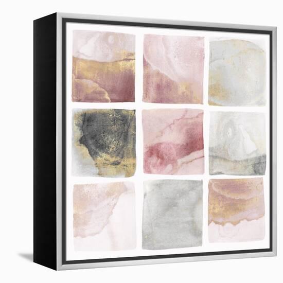 Blush Squares I-Isabelle Z-Framed Stretched Canvas