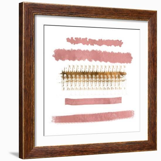 Blush Strokes-Sheldon Lewis-Framed Art Print