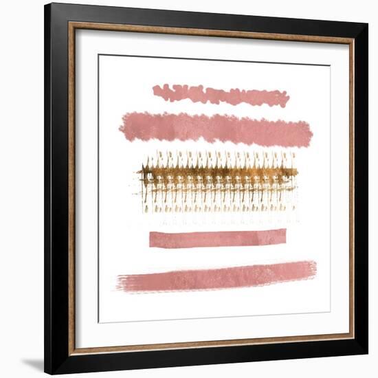 Blush Strokes-Sheldon Lewis-Framed Art Print