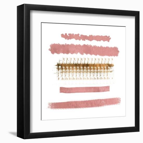 Blush Strokes-Sheldon Lewis-Framed Art Print