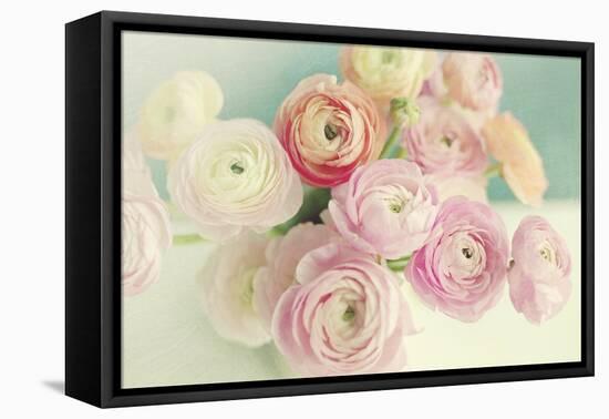 Blushing Blossoms-Sarah Gardner-Framed Stretched Canvas