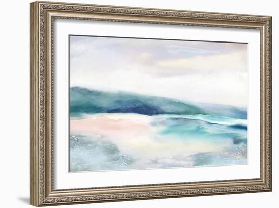 Blushing Blue Landscape-null-Framed Art Print