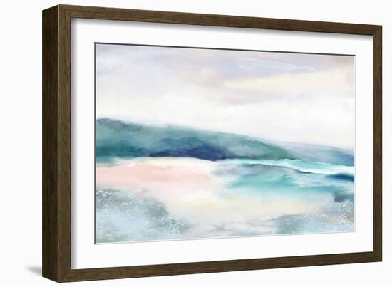 Blushing Blue Landscape-null-Framed Art Print