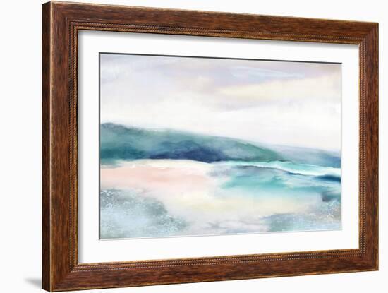 Blushing Blue Landscape-null-Framed Art Print