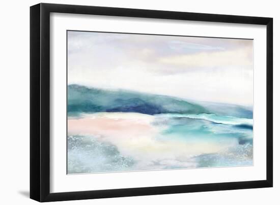 Blushing Blue Landscape-null-Framed Art Print