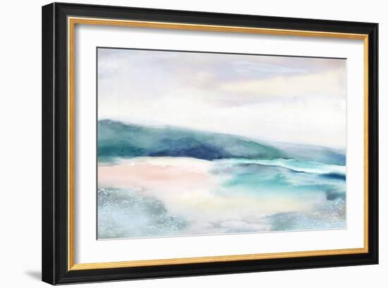 Blushing Blue Landscape-null-Framed Art Print