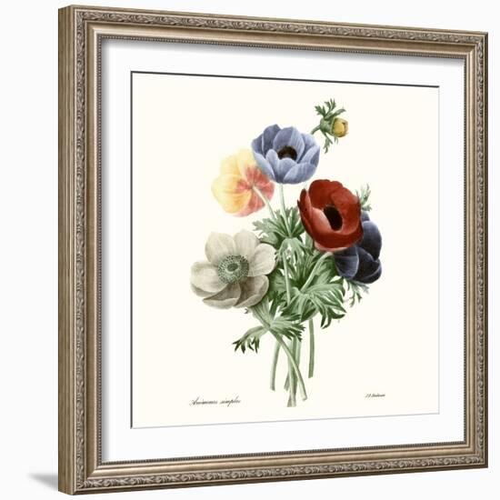 Blushing Bouquet I-Pierre Redoute-Framed Art Print