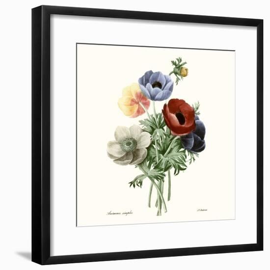 Blushing Bouquet I-Pierre Redoute-Framed Art Print