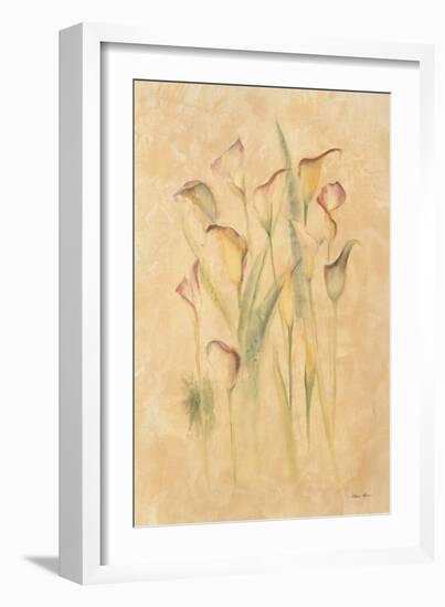 Blushing Calla Lilies-Cheri Blum-Framed Art Print