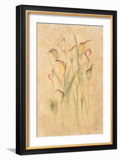 Blushing Calla Lilies-Cheri Blum-Framed Art Print