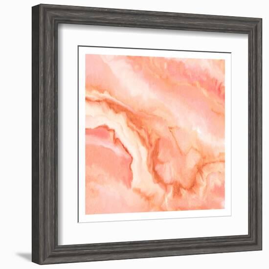 Blushing Coral-Kimberly Allen-Framed Art Print