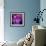 Blushing Nebula-null-Framed Art Print displayed on a wall