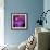 Blushing Nebula-null-Framed Art Print displayed on a wall