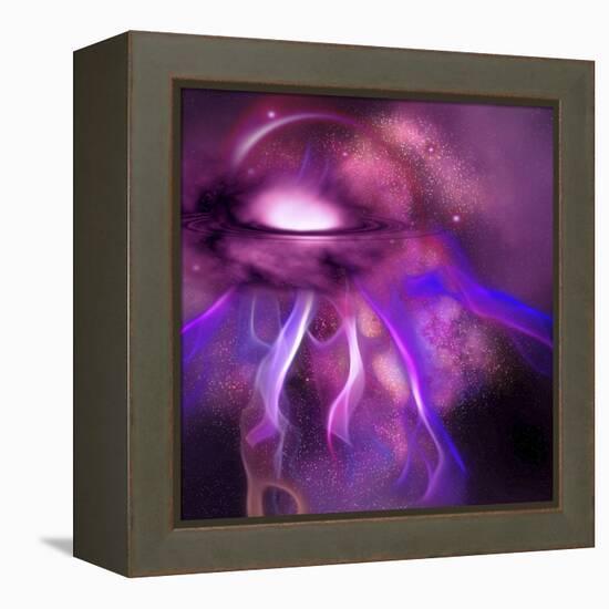 Blushing Nebula-null-Framed Stretched Canvas