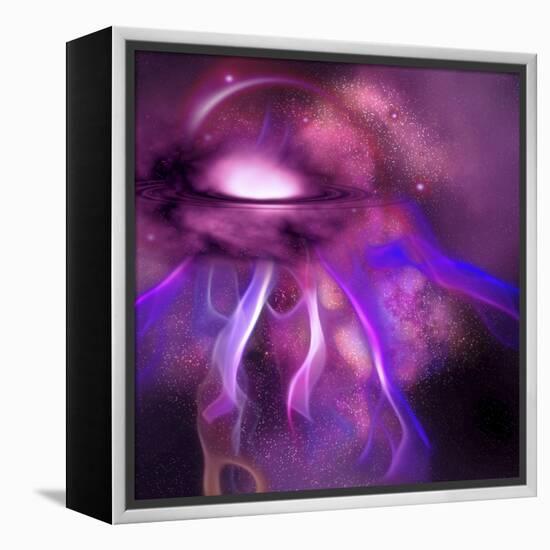 Blushing Nebula-null-Framed Stretched Canvas