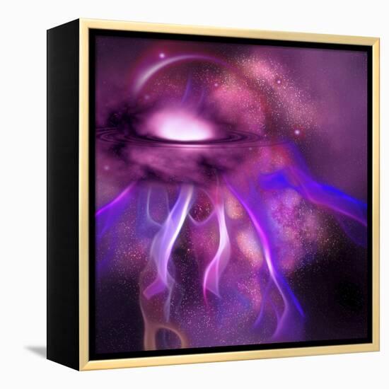 Blushing Nebula-null-Framed Stretched Canvas