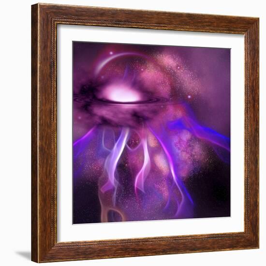 Blushing Nebula-null-Framed Premium Giclee Print