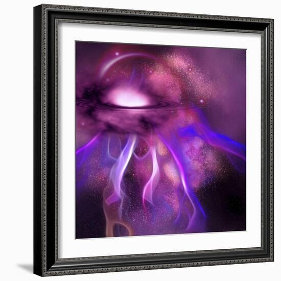 Blushing Nebula-null-Framed Premium Giclee Print