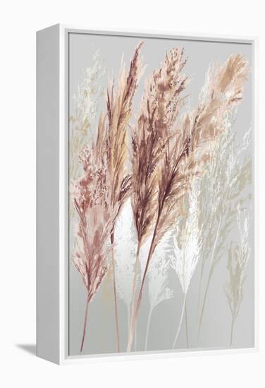 Blushing Pomp Grass I-Asia Jensen-Framed Stretched Canvas