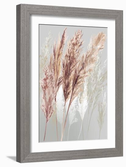 Blushing Pomp Grass I-Asia Jensen-Framed Art Print