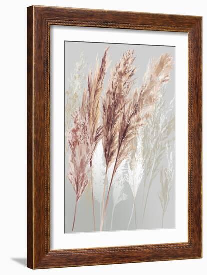 Blushing Pomp Grass I-Asia Jensen-Framed Art Print