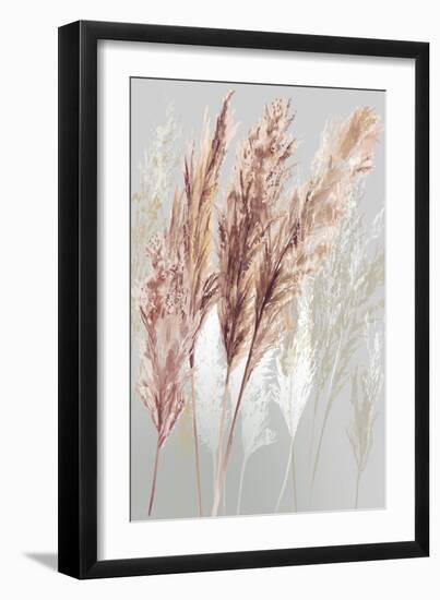 Blushing Pomp Grass I-Asia Jensen-Framed Art Print
