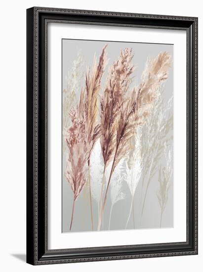 Blushing Pomp Grass I-Asia Jensen-Framed Art Print