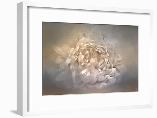 Blushing Silver and Gold Peony-Jai Johnson-Framed Giclee Print