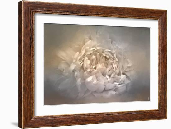 Blushing Silver and Gold Peony-Jai Johnson-Framed Giclee Print