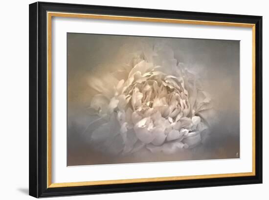 Blushing Silver and Gold Peony-Jai Johnson-Framed Giclee Print