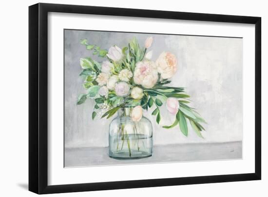 Blushing Spring Bouquet-Julia Purinton-Framed Art Print