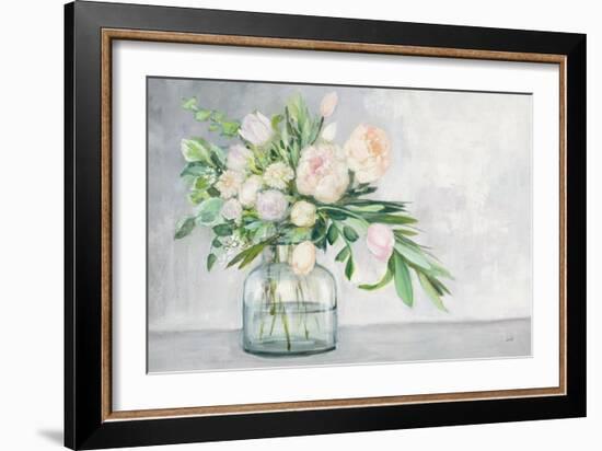 Blushing Spring Bouquet-Julia Purinton-Framed Art Print