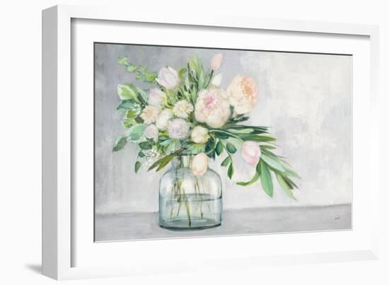 Blushing Spring Bouquet-Julia Purinton-Framed Art Print