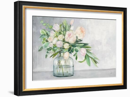 Blushing Spring Bouquet-Julia Purinton-Framed Art Print