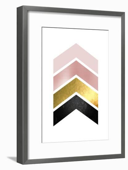 BlushPink Gold 1-Urban Epiphany-Framed Art Print